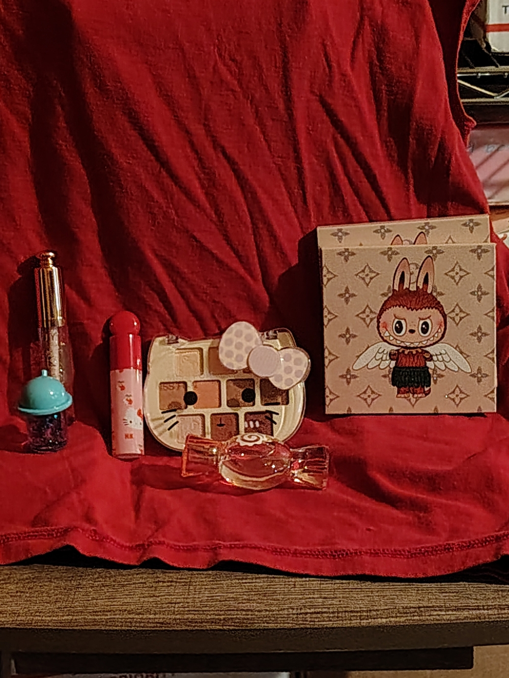 Hello Kitty And Labubu Eyeshadow Palettes, Lipglosses And Candy Shaped Perfume